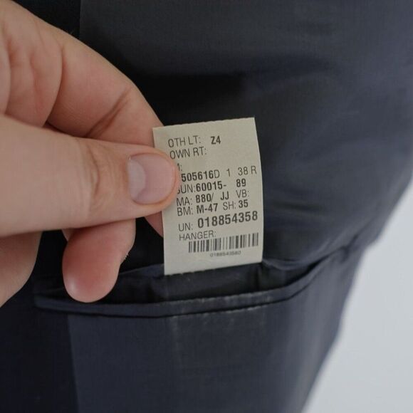 Lauren Ralph Lauren Wool Basketweave Blue‎ Blazer 40R 2 Button Tagged 38R - Picture 10 of 14